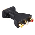 Cáp chuyển đổi AV thành HDMI mạ vàng đầu đực sang 3 đầu RCA video âm thanh RGB cho đầu DVD máy chiếu, HDMI