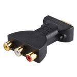 Cáp chuyển đổi AV thành HDMI mạ vàng đầu đực sang 3 đầu RCA video âm thanh RGB cho đầu DVD máy chiếu, HDMI