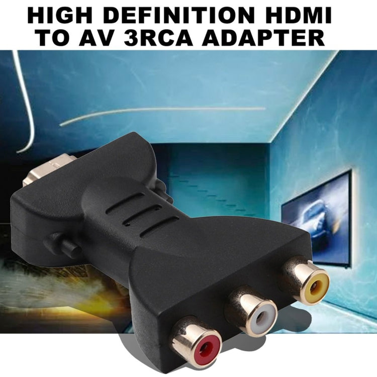 Cáp chuyển đổi AV thành HDMI mạ vàng đầu đực sang 3 đầu RCA video âm thanh RGB cho đầu DVD máy chiếu, HDMI