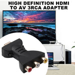 Cáp chuyển đổi AV thành HDMI mạ vàng đầu đực sang 3 đầu RCA video âm thanh RGB cho đầu DVD máy chiếu, HDMI