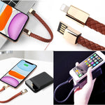 Cáp sạc dữ liệu vòng tay USB sang 8 Pin XJ-73 dài 20cm, 8 Pin, 20cm 8 Pin