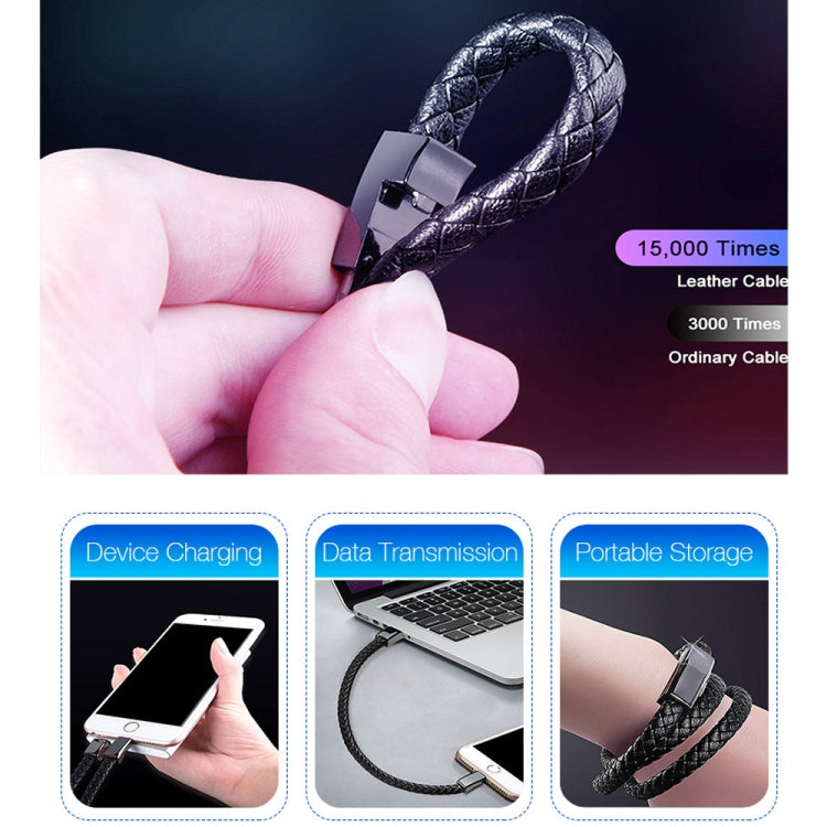 Cáp sạc dữ liệu vòng tay USB sang 8 Pin XJ-73 dài 20cm, 8 Pin, 20cm 8 Pin