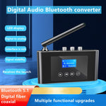 T38 2 trong 1 bộ thu và phát Bluetooth 5.1 bộ chuyển đổi âm thanh kỹ thuật số quang học