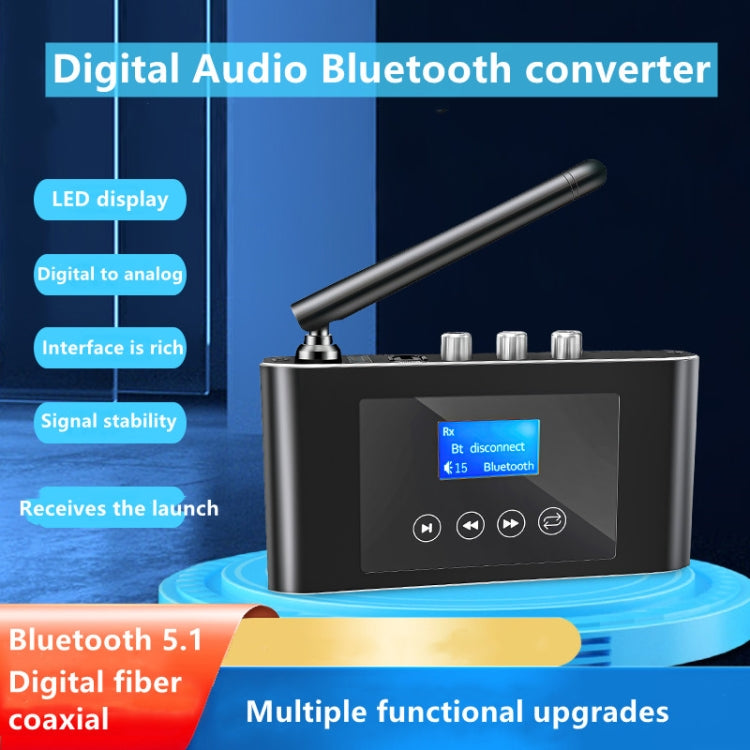 T38 2 trong 1 bộ thu và phát Bluetooth 5.1 bộ chuyển đổi âm thanh kỹ thuật số quang học