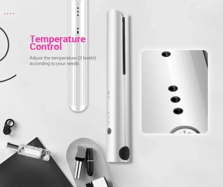 Máy duỗi tóc sạc di động K-SKIN, bàn là gốm tạo kiểu tóc, không dây, điều chỉnh nhiệt độ, làm nóng nhanh