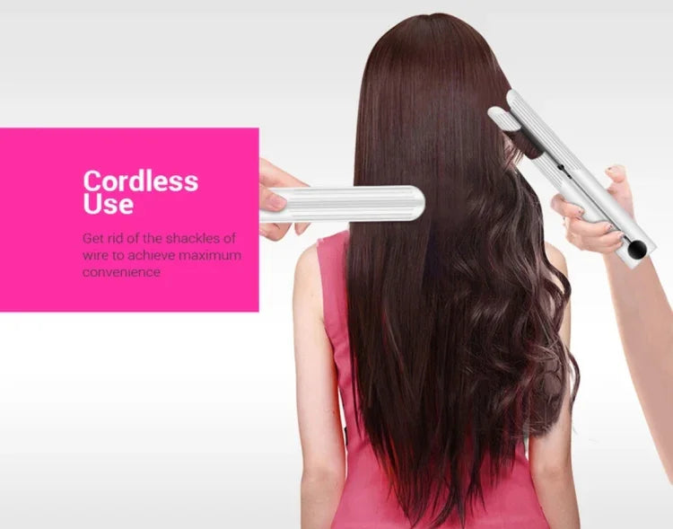 Máy duỗi tóc sạc di động K-SKIN, bàn là gốm tạo kiểu tóc, không dây, điều chỉnh nhiệt độ, làm nóng nhanh
