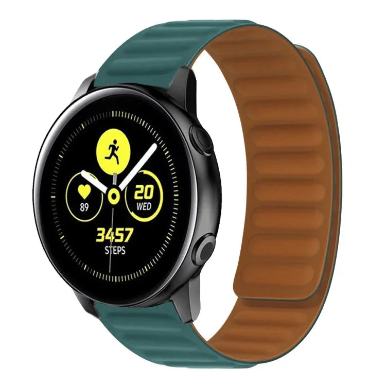 Silicone Magnetic Watch Strap, For Samsung Galaxy Watch 3 41MM R850, For Samsung Galaxy Gear Sport, For Samsung Galaxy Watch Active