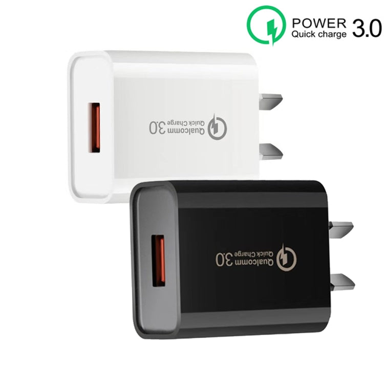 Bộ sạc nhanh CA-25 QC3.0 USB 3A cho điện thoại di động, phích cắm AU, phích cắm AU
