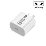 AU-20W Bộ sạc du lịch PD USB-C / Type-C cho điện thoại di động, phích cắm AU, phích cắm AU
