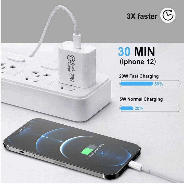 AU-20W Bộ sạc du lịch PD USB-C / Type-C cho điện thoại di động, phích cắm AU, phích cắm AU