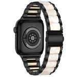 Dây đồng hồ kim loại + nhựa cho Apple Watch Series, 7 41mm / 6&SE&5&4 40mm / 3&2&1 38mm, 7 45mm / 6&SE&5&4 44mm / 3&2&1 42mm