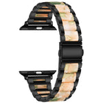 Dây đồng hồ kim loại + nhựa cho Apple Watch Series, 7 41mm / 6&SE&5&4 40mm / 3&2&1 38mm, 7 45mm / 6&SE&5&4 44mm / 3&2&1 42mm