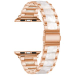 Dây đồng hồ kim loại + nhựa cho Apple Watch Series, 7 41mm / 6&SE&5&4 40mm / 3&2&1 38mm, 7 45mm / 6&SE&5&4 44mm / 3&2&1 42mm