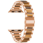 Dây đồng hồ kim loại + nhựa cho Apple Watch Series, 7 41mm / 6&SE&5&4 40mm / 3&2&1 38mm, 7 45mm / 6&SE&5&4 44mm / 3&2&1 42mm