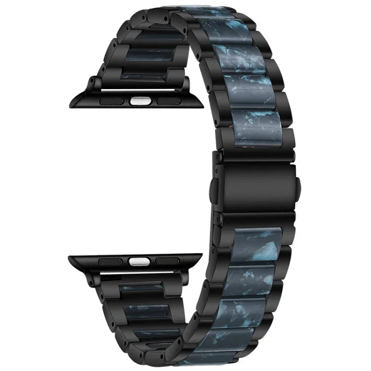 Dây đồng hồ kim loại + nhựa cho Apple Watch Series, 7 41mm / 6&SE&5&4 40mm / 3&2&1 38mm, 7 45mm / 6&SE&5&4 44mm / 3&2&1 42mm