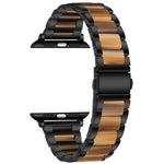 Dây đồng hồ kim loại + nhựa cho Apple Watch Series, 7 41mm / 6&SE&5&4 40mm / 3&2&1 38mm, 7 45mm / 6&SE&5&4 44mm / 3&2&1 42mm