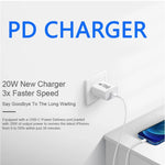 Bộ sạc du lịch AU-20W PD USB-C / Type-C với cáp dữ liệu USB-C sang 8 Pin, phích cắm AU, phích cắm AU + cáp PD 8 Pin dài 1m, phích cắm AU + cáp PD 8 Pin dài 2m