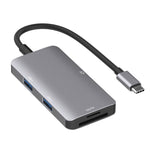 Bộ chuyển đổi HUB đọc dữ liệu 5 trong 1 với thẻ SD / TF / CF, hai cổng USB3.0, hai USB3.0 + thẻ SD / TF / CF