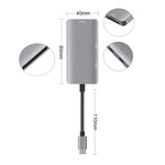 Bộ chuyển đổi HUB đọc dữ liệu 5 trong 1 với thẻ SD / TF / CF, hai cổng USB3.0, hai USB3.0 + thẻ SD / TF / CF