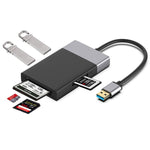 Bộ chuyển đổi HUB USB 3.0 6 trong 1 sang USB3.0 x 2 + thẻ CF + thẻ TF + thẻ SD + thẻ XQD