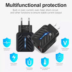 PD03 20W PD3.0 + QC3.0 USB Charger with Type-C to 8 Pin Data Cable, US Plug, US Plug + Type-C to 8 Pin Cable