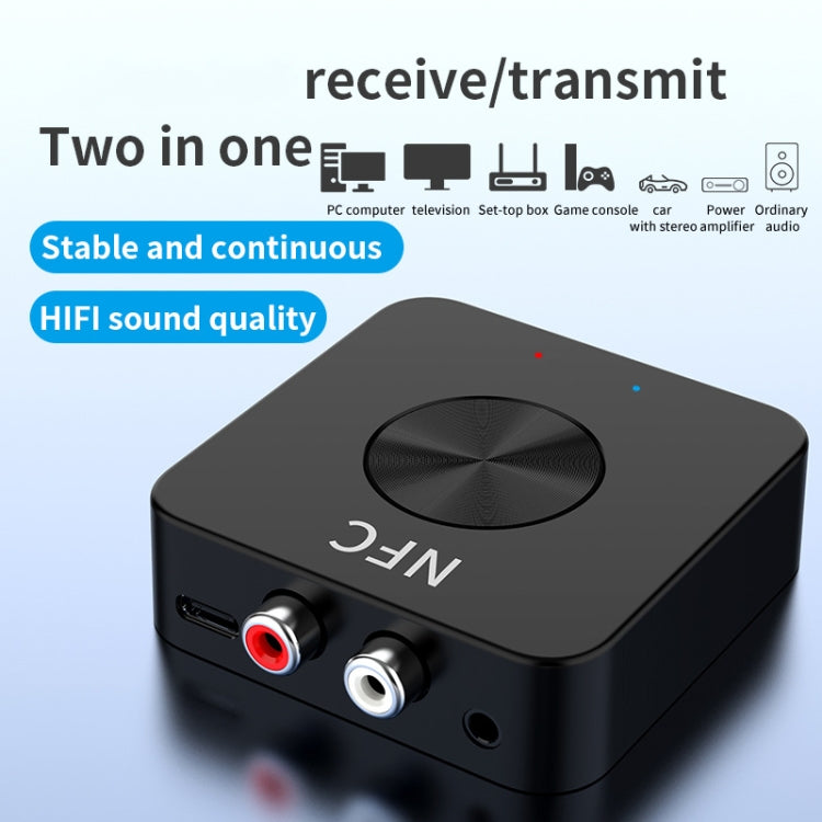Bộ thu và phát Bluetooth 5.0 NFC BT-21 bộ chuyển đổi âm thanh RCA 3.5mm AUX, BT-21