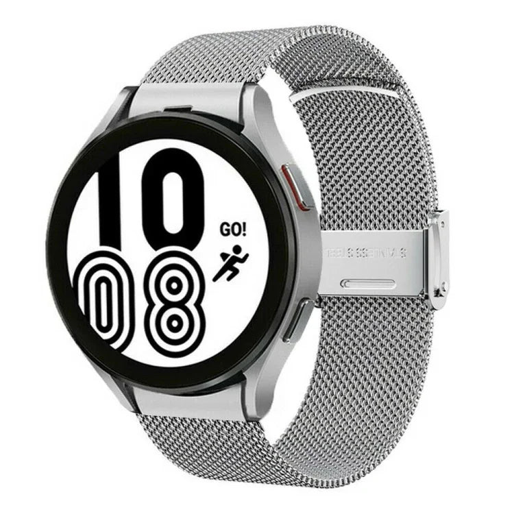 Dây đeo kim loại lưới Milan một khóa, Dành cho Samsung Galaxy Watch 3 41mm, Dành cho Samsung Galaxy Watch 4 Classic 42mm / 46mm, Dành cho Samsung Galaxy Watch 4 40mm / 44mm, Dành cho Samsung Galaxy Gear Sport, Dành cho Samsung Galaxy Gear S2 Classic