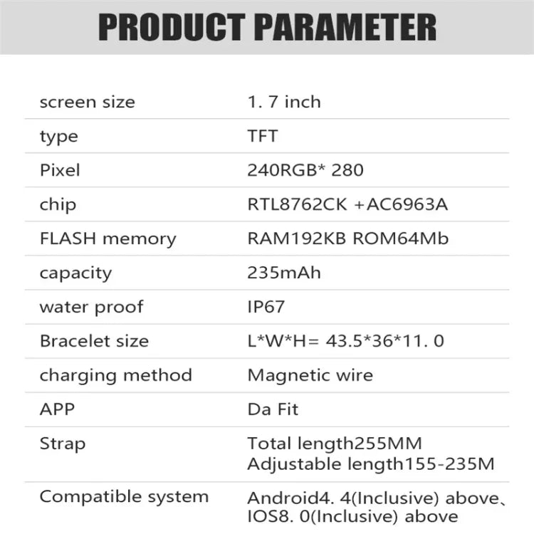 Đồng hồ thông minh màn hình màu 1.7 inch IP67 Y22