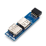 Bộ chuyển đổi bo mạch chủ PC 9 chân sang 2 cổng USB 2.0 cái cho đầu thu chuột không dây