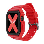 Dây silicone kèm ốp cho Apple Watch Series, 7 41mm / 6&SE&5&4 40mm / 3&2&1 38mm, 7 45mm / 6&SE&5&4 44mm / 3&2&1 42mm