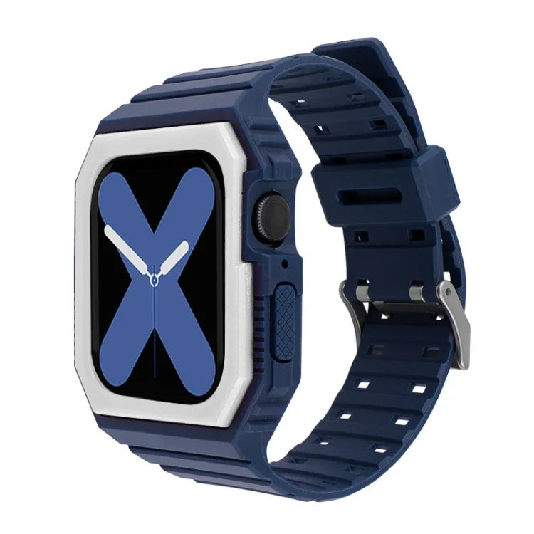 Dây silicone kèm ốp cho Apple Watch Series, 7 41mm / 6&SE&5&4 40mm / 3&2&1 38mm, 7 45mm / 6&SE&5&4 44mm / 3&2&1 42mm