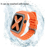 Dây silicone kèm ốp cho Apple Watch Series, 7 41mm / 6&SE&5&4 40mm / 3&2&1 38mm, 7 45mm / 6&SE&5&4 44mm / 3&2&1 42mm