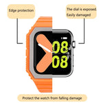 Dây silicone kèm ốp cho Apple Watch Series, 7 41mm / 6&SE&5&4 40mm / 3&2&1 38mm, 7 45mm / 6&SE&5&4 44mm / 3&2&1 42mm