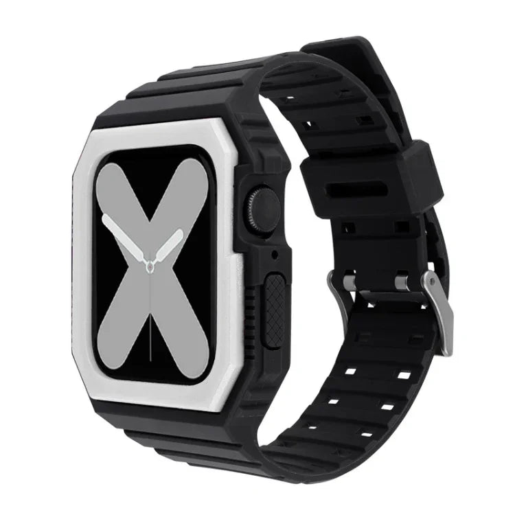 Dây silicone kèm ốp cho Apple Watch Series, 7 41mm / 6&SE&5&4 40mm / 3&2&1 38mm, 7 45mm / 6&SE&5&4 44mm / 3&2&1 42mm