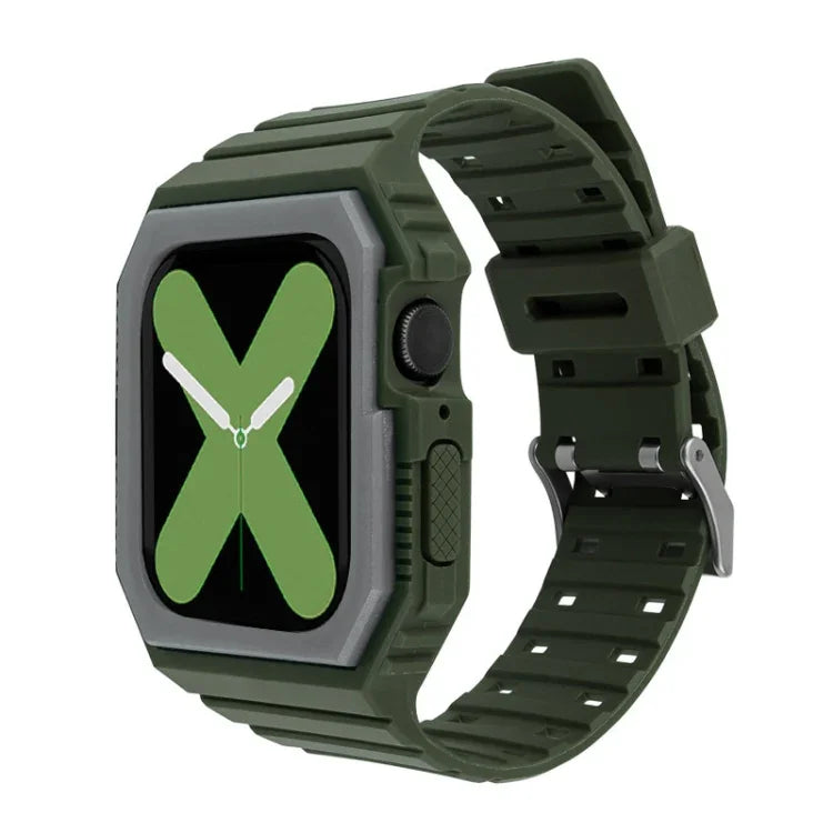 Dây silicone kèm ốp cho Apple Watch Series, 7 41mm / 6&SE&5&4 40mm / 3&2&1 38mm, 7 45mm / 6&SE&5&4 44mm / 3&2&1 42mm
