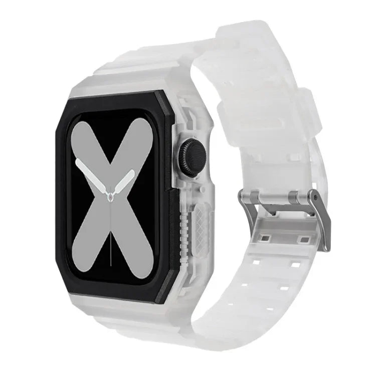 Dây silicone kèm ốp cho Apple Watch Series, 7 41mm / 6&SE&5&4 40mm / 3&2&1 38mm, 7 45mm / 6&SE&5&4 44mm / 3&2&1 42mm