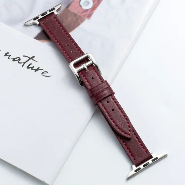 Dây Đeo Đồng Hồ Da Microfiber Khóa Chốt Cho Apple Watch Series, 7 41mm / 6&SE&5&4 40mm / 3&2&1 38mm, 7 45mm / 6&SE&5&4 44mm / 3&2&1 42mm