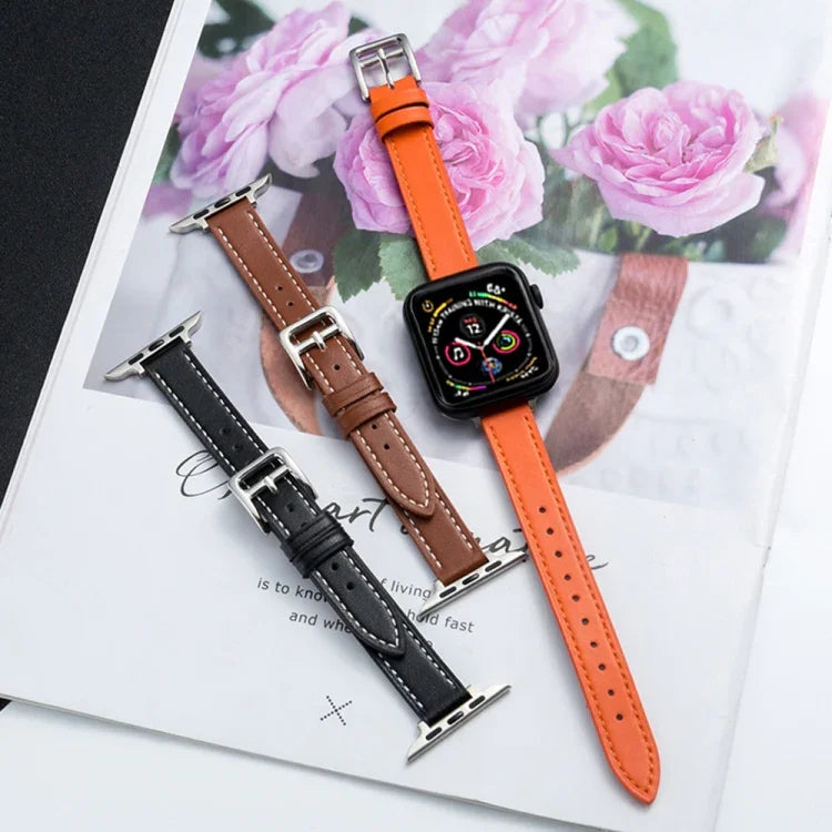 Dây Đeo Đồng Hồ Da Microfiber Khóa Chốt Cho Apple Watch Series, 7 41mm / 6&SE&5&4 40mm / 3&2&1 38mm, 7 45mm / 6&SE&5&4 44mm / 3&2&1 42mm
