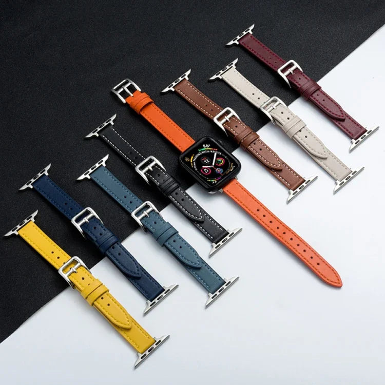 Dây Đeo Đồng Hồ Da Microfiber Khóa Chốt Cho Apple Watch Series, 7 41mm / 6&SE&5&4 40mm / 3&2&1 38mm, 7 45mm / 6&SE&5&4 44mm / 3&2&1 42mm