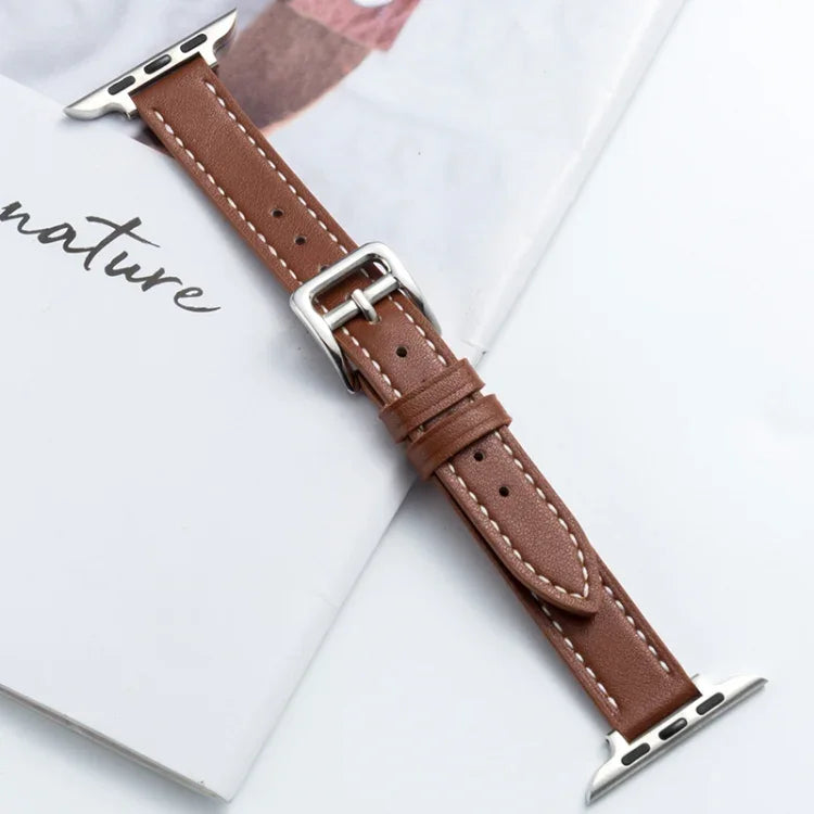 Dây Đeo Đồng Hồ Da Microfiber Khóa Chốt Cho Apple Watch Series, 7 41mm / 6&SE&5&4 40mm / 3&2&1 38mm, 7 45mm / 6&SE&5&4 44mm / 3&2&1 42mm