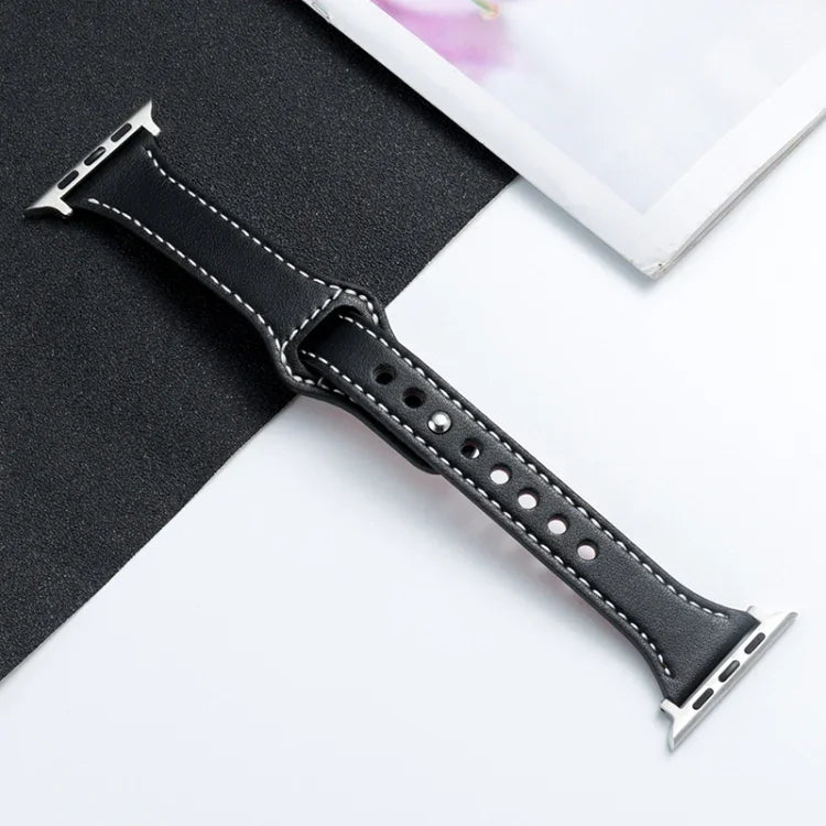 Dây Đeo Đồng Hồ Da Microfiber Cho Apple Watch Series, 7 41mm / 6&SE&5&4 40mm / 3&2&1 38mm, 7 45mm / 6&SE&5&4 44mm / 3&2&1 42mm