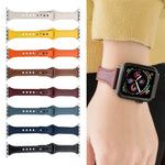 Dây Đeo Đồng Hồ Da Microfiber Cho Apple Watch Series, 7 41mm / 6&SE&5&4 40mm / 3&2&1 38mm, 7 45mm / 6&SE&5&4 44mm / 3&2&1 42mm