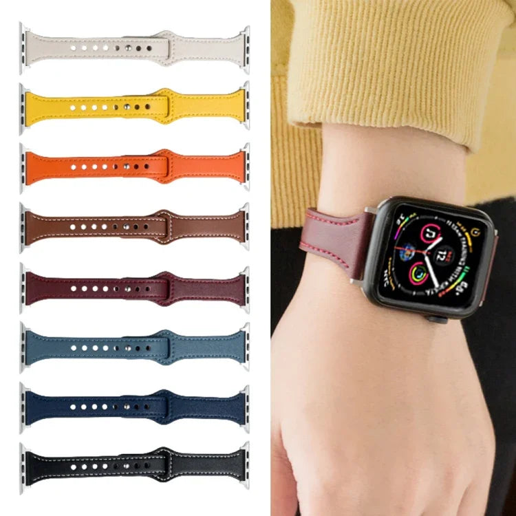 Dây Đeo Đồng Hồ Da Microfiber Cho Apple Watch Series, 7 41mm / 6&SE&5&4 40mm / 3&2&1 38mm, 7 45mm / 6&SE&5&4 44mm / 3&2&1 42mm