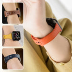 Dây Đeo Đồng Hồ Da Microfiber Cho Apple Watch Series, 7 41mm / 6&SE&5&4 40mm / 3&2&1 38mm, 7 45mm / 6&SE&5&4 44mm / 3&2&1 42mm
