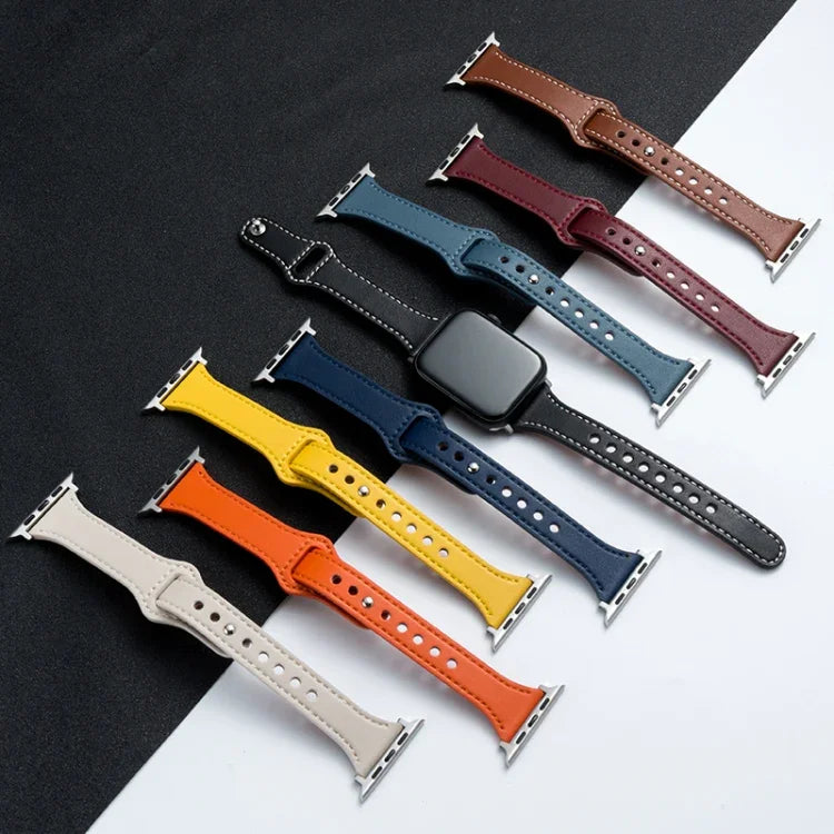 Dây Đeo Đồng Hồ Da Microfiber Cho Apple Watch Series, 7 41mm / 6&SE&5&4 40mm / 3&2&1 38mm, 7 45mm / 6&SE&5&4 44mm / 3&2&1 42mm
