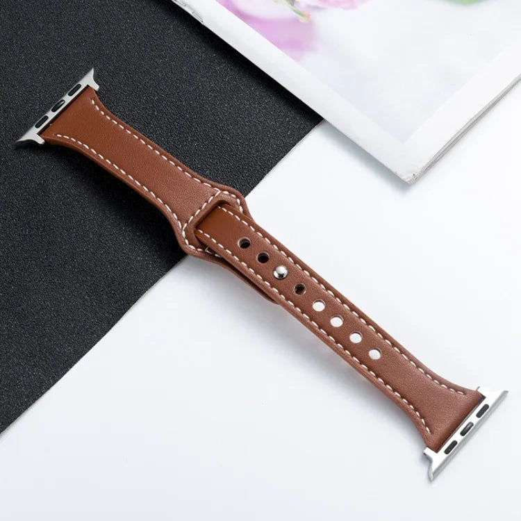 Dây Đeo Đồng Hồ Da Microfiber Cho Apple Watch Series, 7 41mm / 6&SE&5&4 40mm / 3&2&1 38mm, 7 45mm / 6&SE&5&4 44mm / 3&2&1 42mm
