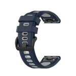 26mm Two-color Silicone Jack Watch Strap, For Garmin Fenix 7X