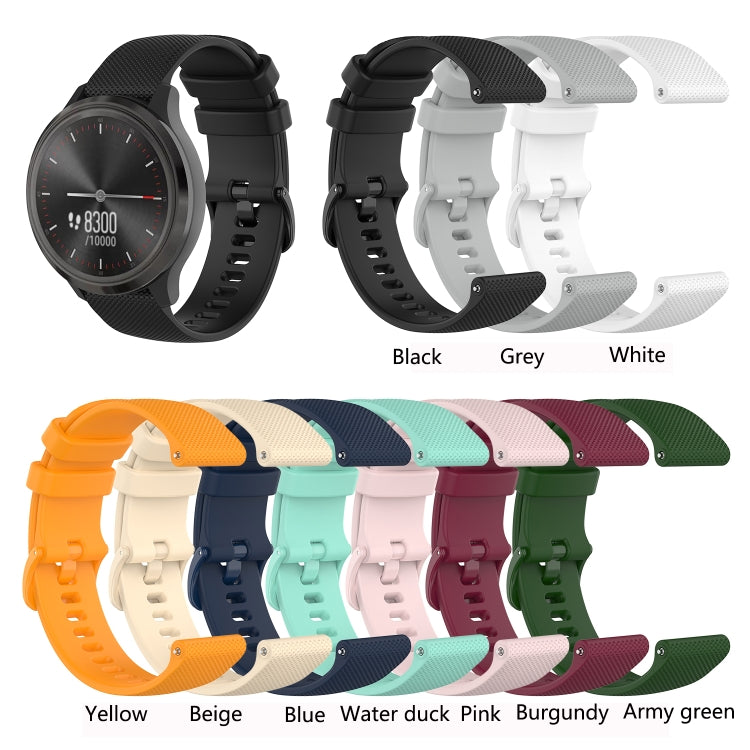 Checkered Silicone Strap, For Ticwatch GTH, For Ticwatch E3, For Ticwatch E
