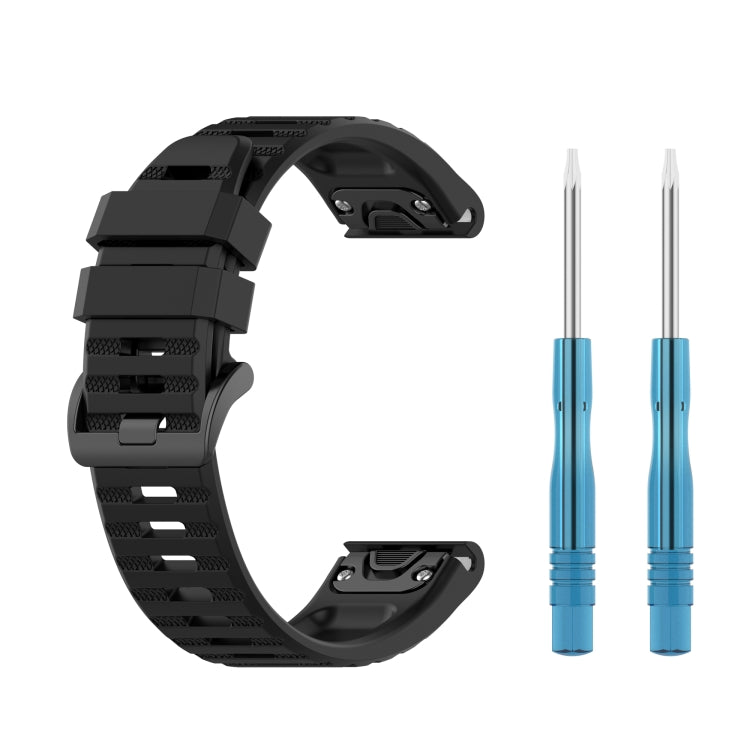 22mm Solid Color Silicone Quick Release Strap,, For Garmin Fenix 7 / EPIX