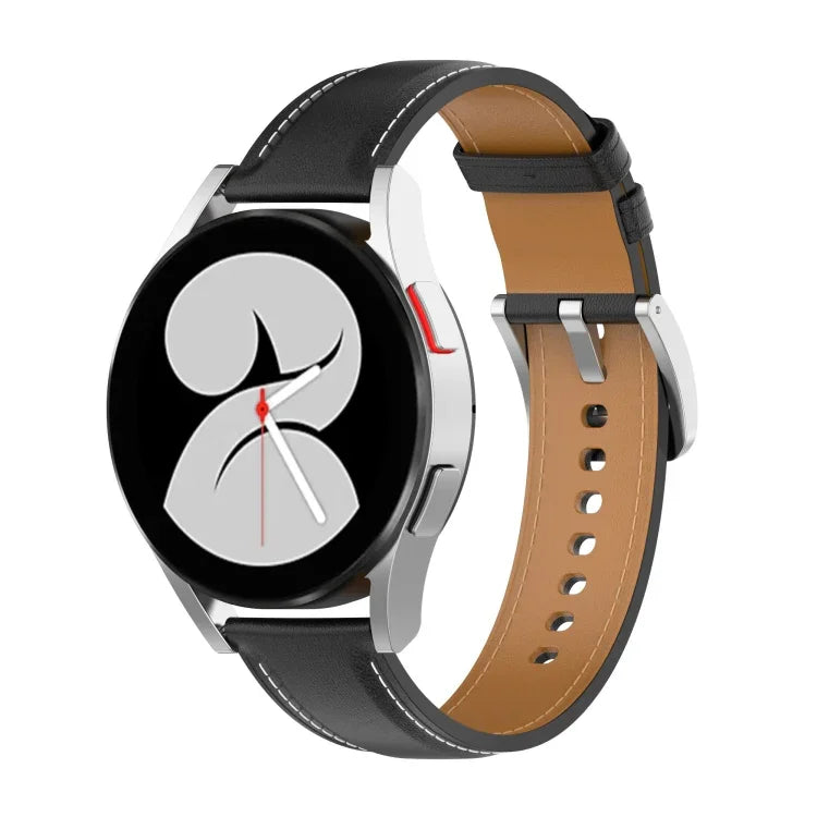Dây đồng hồ may chỉ da bê, Dành cho Samsung Galaxy Watch 4, Dành cho Samsung Galaxy Watch 3 41mm / Watch 42mm, Dành cho Samsung Galaxy Gear S2 Classic